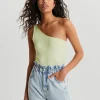 Gina Tricot Joline One Shoulder Top Lime Cream Retour gratuit en magasin. 8