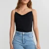 outlet soldes Gina Tricot Miki Cowlneck Singlet Black 8