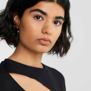 Gina Tricot Belle Cutout Top Black boutique 6