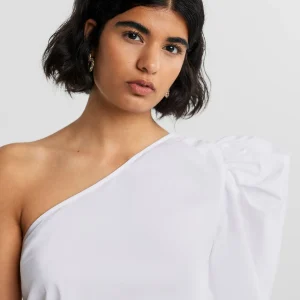 le grand escompte Gina Tricot Jane One Shoulder Top Offwhite 6