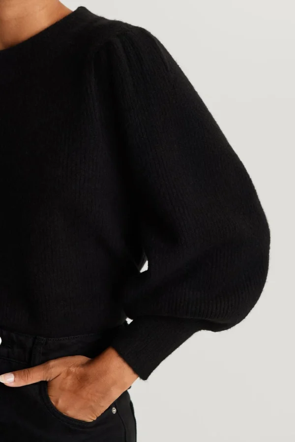 Gina Tricot Alva Knitted Sweater Black à prix très bas 3