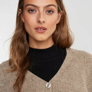 marque moins cher Gina Tricot Tilly Knitted Cardigan Dune Melange 6