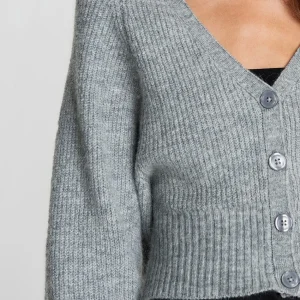 Gina Tricot Tilly Knitted Cardigan Grey Melange achetez 6