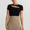Gina Tricot Hedvig Cutout Top Black magasins pas chers 10