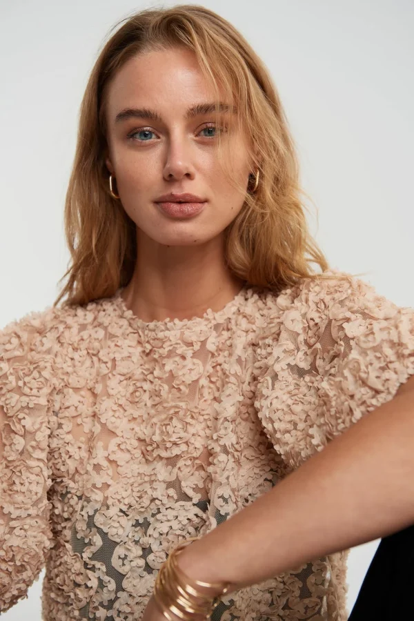 Gina Tricot Laura Top Beige Acheter Maintenant 3