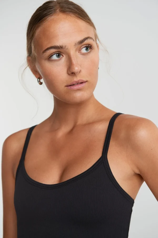 Gina Tricot Yara Singlet Black vente à bas prix 3