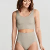Retour Gratuit Gina Tricot Safia Shaping High Waist String Cream Tan 10