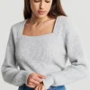 le grand escompte Gina Tricot Kim Knitted Sweater Grey Melange 8