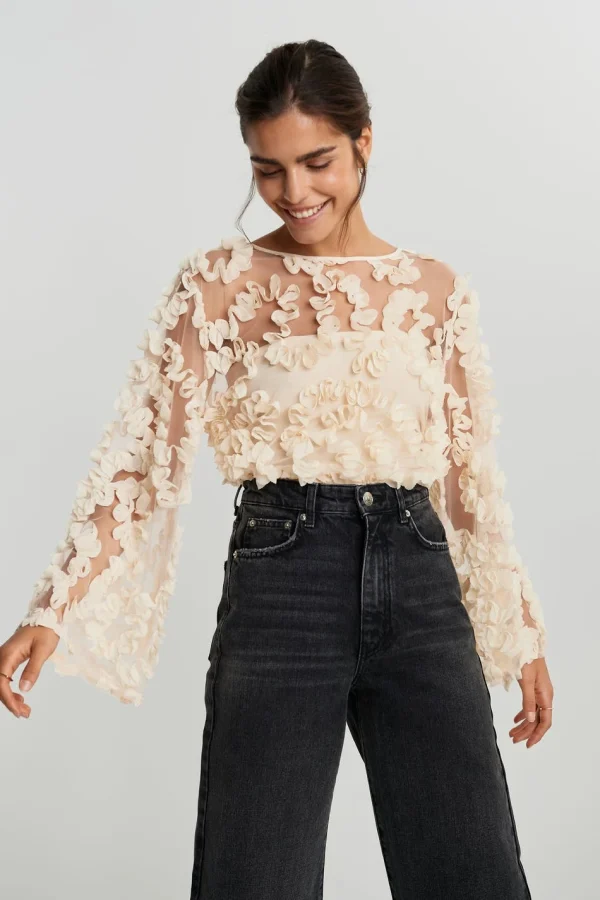 Distributeur Officiel Gina Tricot Cecilia Top Creme 1