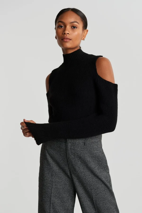 Couleurs variées Gina Tricot Meja Knitted Sweater Black 1