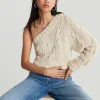 soldes ligne Gina Tricot Norma Knitted Sweater Warm White 8