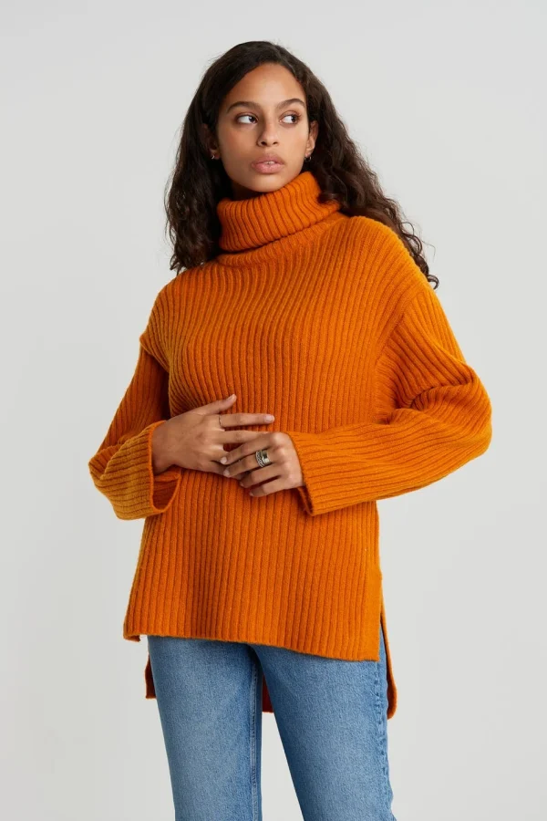 boutiqued pas cher Gina Tricot Tessa Knitted Sweater Hawaiian Sunset 1