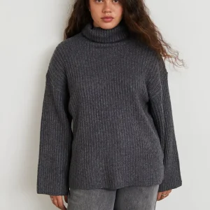 nouvelle saison Gina Tricot Tessa Knitted Sweater Dk Grey Melange 6