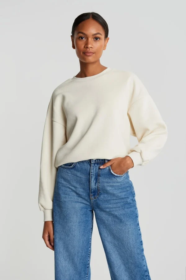 vente en ligne Gina Tricot Basic Sweater Cream 1