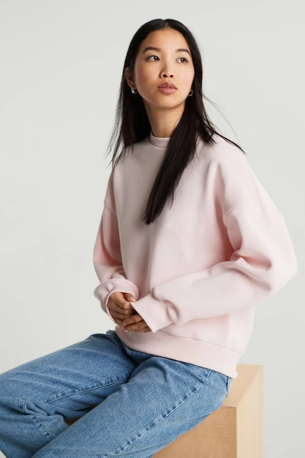 vente luxe pas cher Gina Tricot Basic Sweater Barely Pink 1