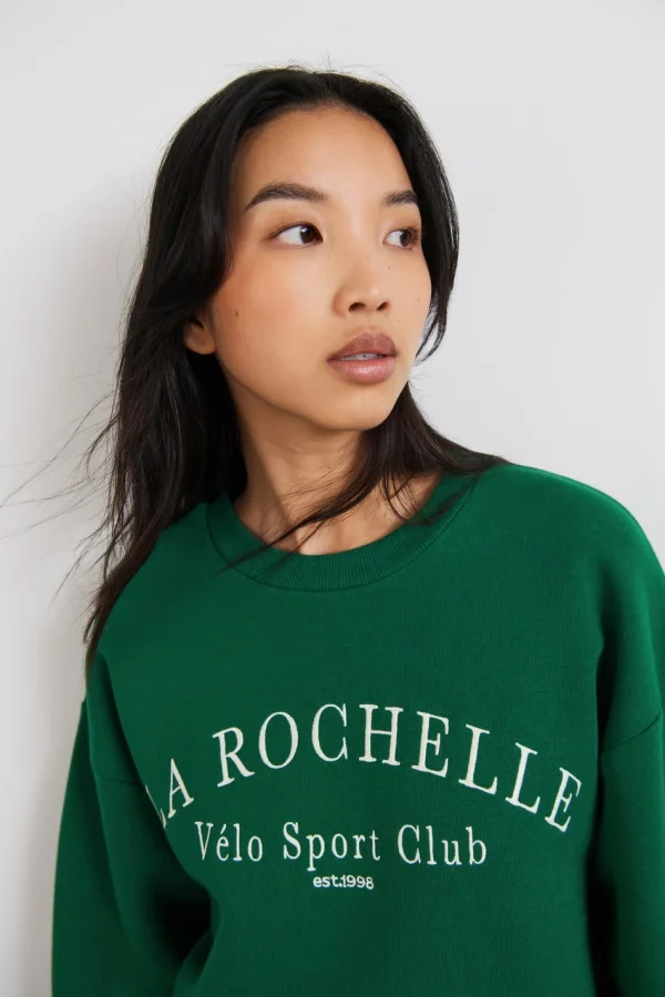 soldes en ligne Gina Tricot Riley Sweater Green/rochelle 3
