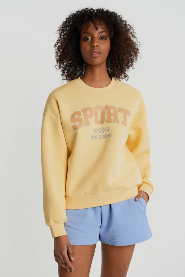 marque pas cher en ligne Gina Tricot Riley Sweater Golden/sport 3