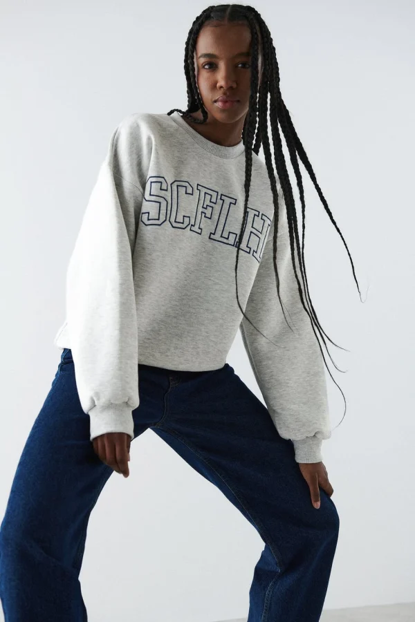 Gina Tricot Riley Sweater Ltgreymel/initi vente chaude 1