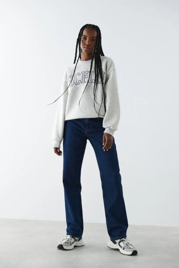 Gina Tricot Riley Sweater Ltgreymel/initi vente chaude 3