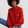 Retour Gratuit Gina Tricot Bella Knitted Sweater Flamescarlet 10