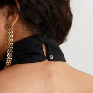 Gina Tricot Poplin Tie Back Top Black remise en ligne 6