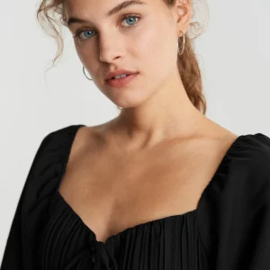 Gina Tricot Ivy Blouse Black Distributeur Officiel 6