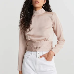 Pas Cher Magasin Soldes Gina Tricot Cass Open Back Top Champagne 6