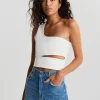 magasin en ligne Gina Tricot Otilia Cutout Top Offwhite 10
