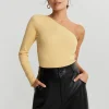 Gina Tricot Janni One Shoulder Top Sahara Sun magasins pour 10