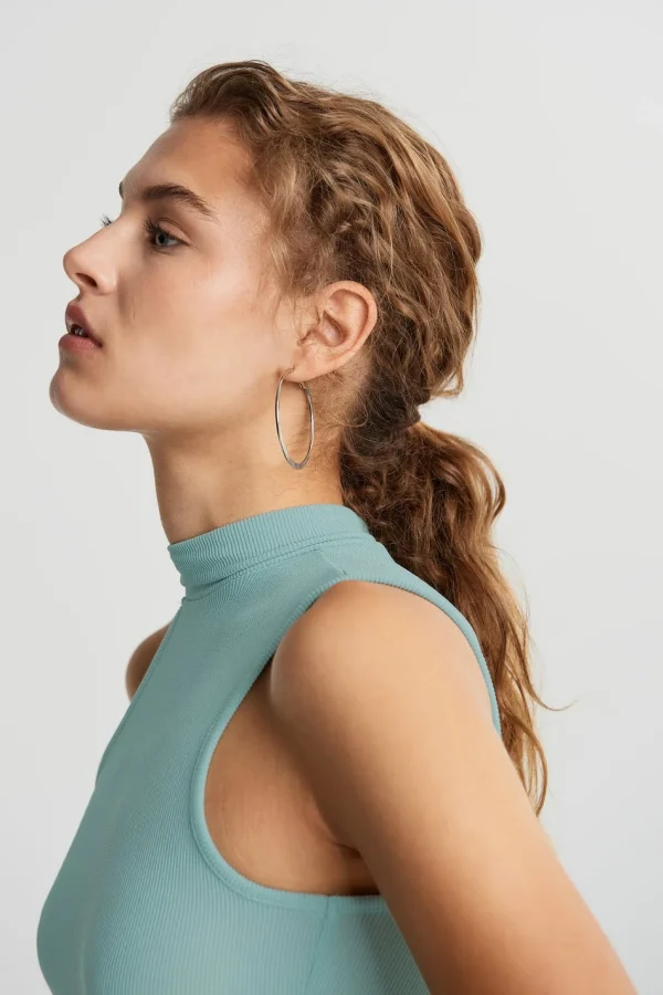 Gina Tricot Nea Asymmetric Top Blue Surf Top ventes 3
