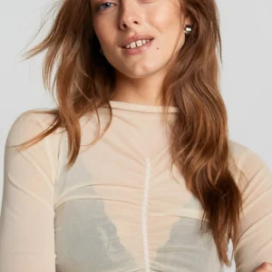 online boutique Gina Tricot Tatjana Ruched Top Beige 6