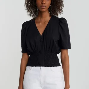 Gina Tricot Isabella Top Black boutiqued en ligne 6
