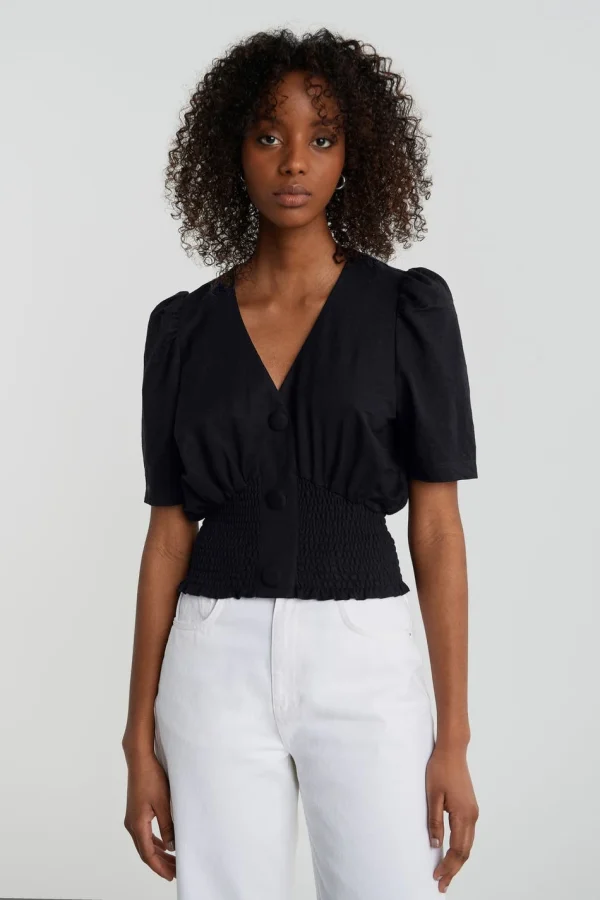 Gina Tricot Isabella Top Black boutiqued en ligne 3