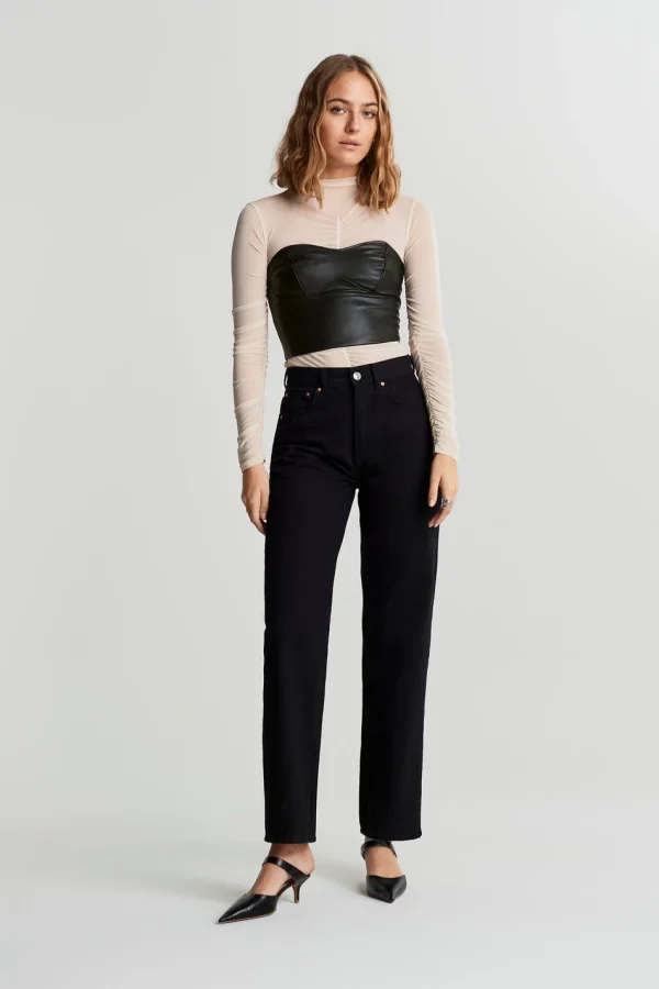 livraison la plus rapide Gina Tricot Bella Top Black 3