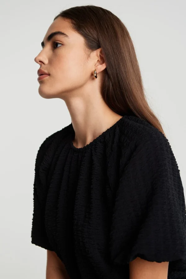 Gina Tricot Edina Top Black meilleure qualité 3
