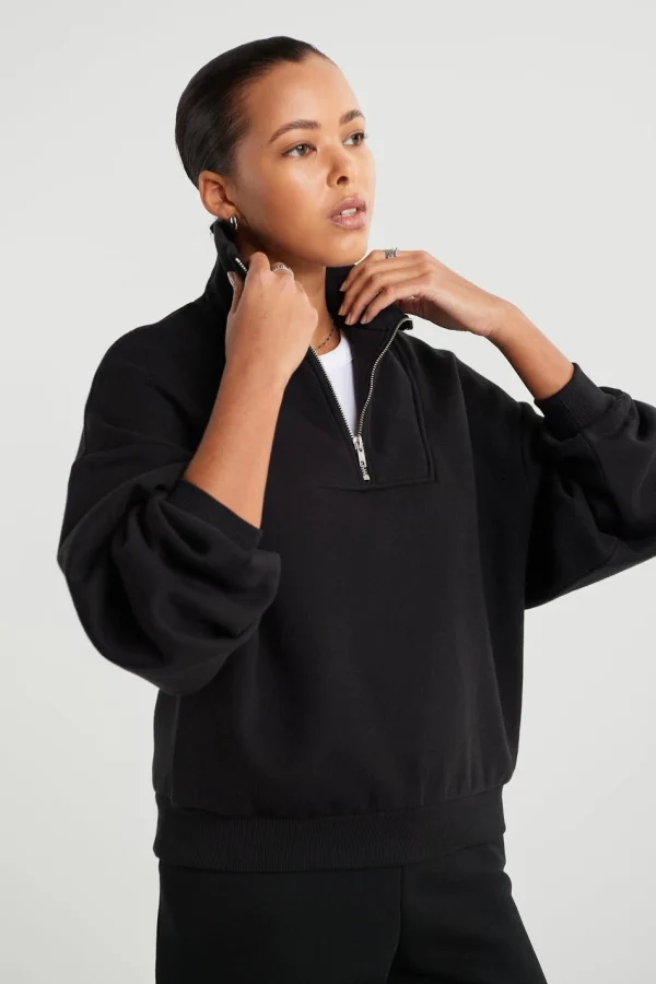 Meilleur Prix Gina Tricot Elena Sweater Black 1