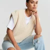 grand choix Gina Tricot Joanna Knitted Vest Ecru 10