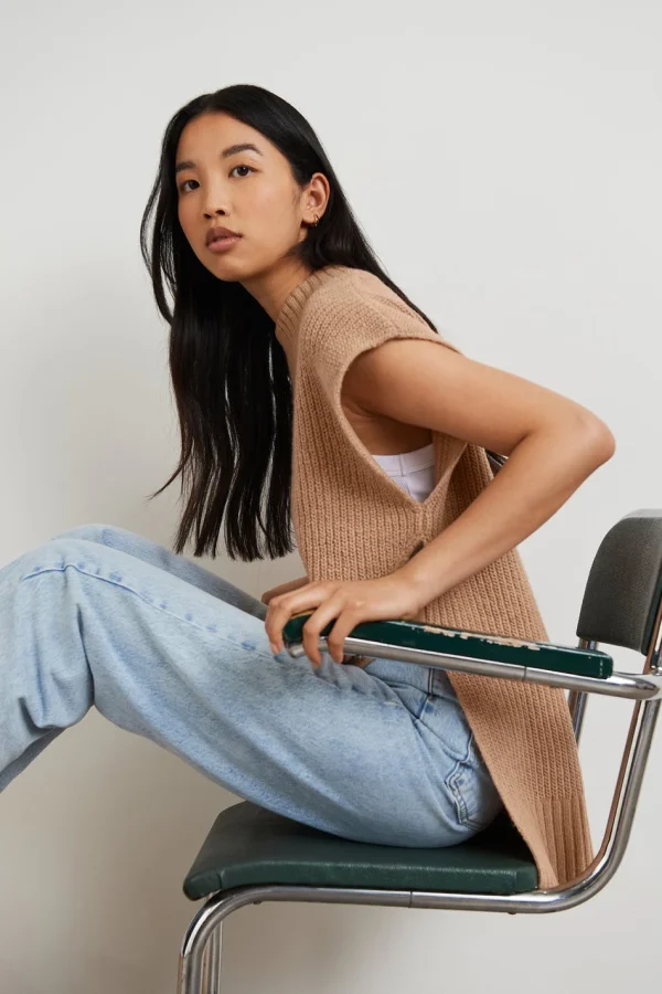 belle Gina Tricot Novali Knitted Vest Soft Nougat 1