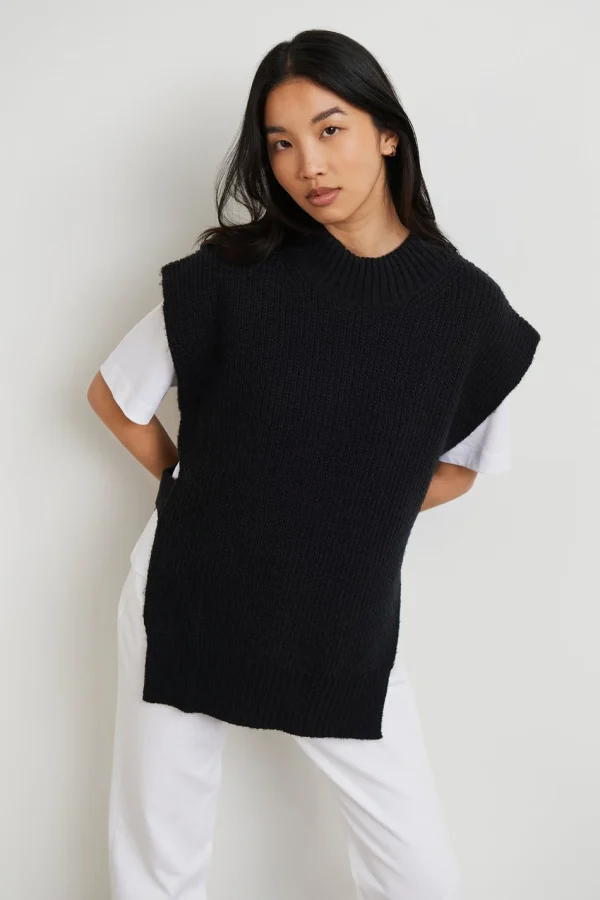 Boutique officielle Gina Tricot Novali Knitted Vest Black 1