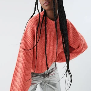 Gina Tricot Lana Knitted Sweater Emberglow outlet 6