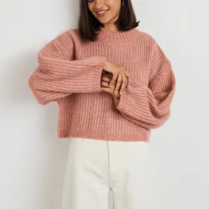 Gina Tricot Lana Knitted Sweater Desert Sand acheter en ligne 6