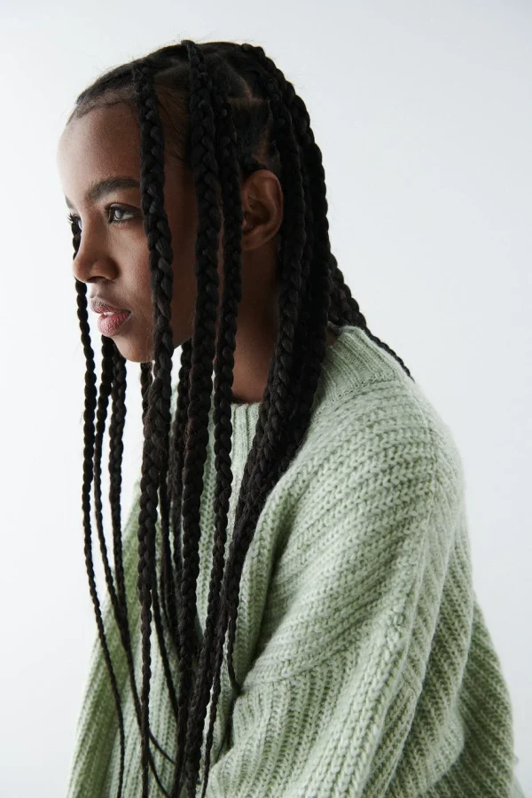 Gina Tricot Lana Knitted Sweater Sea Foam magasin en ligne france 3