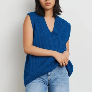 achetez pas cher Gina Tricot Harper Knitted Vest Baleine Blue 6