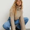 achat pas cher Gina Tricot River Knitted Sweater Plaza Taupe 10