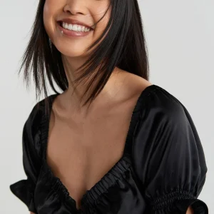 Gina Tricot Jane Cropped Top Black nouvelle saison 6