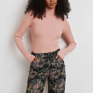 Paris Gina Tricot Sigrid Knitted Top Dusty Pink 6