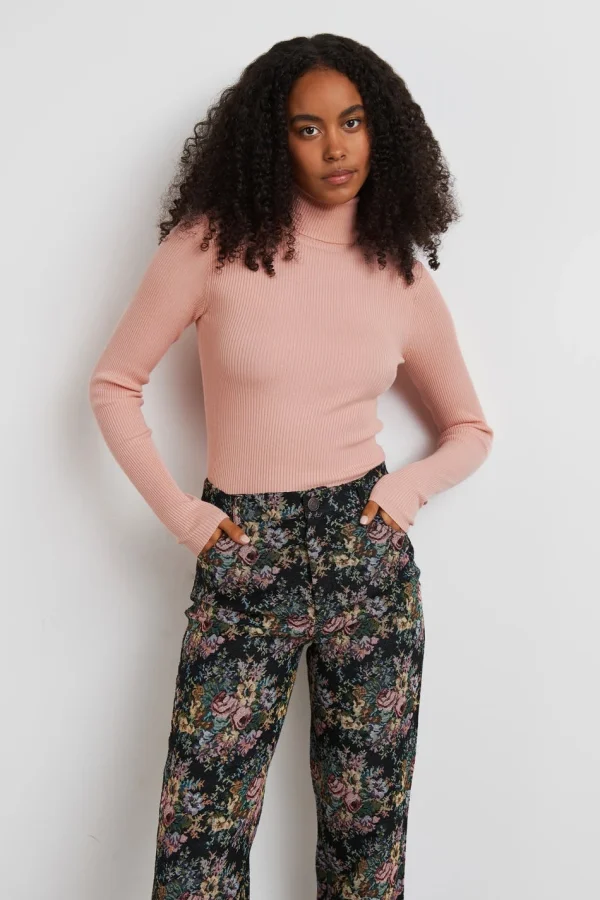 Paris Gina Tricot Sigrid Knitted Top Dusty Pink 3