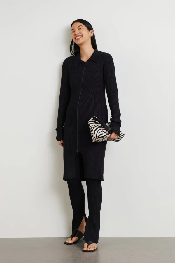magasin pour Gina Tricot Elliana Knitted Cardigan Black 1