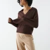 Promotio de vente Gina Tricot Freya Knitted Sweater Chicory Coffe 10