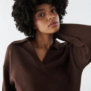 Promotio de vente Gina Tricot Freya Knitted Sweater Chicory Coffe 6
